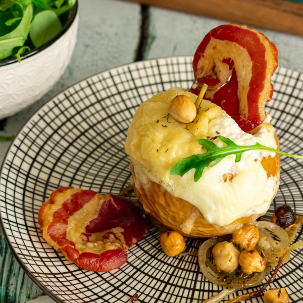 Recette pomme chèvre au four